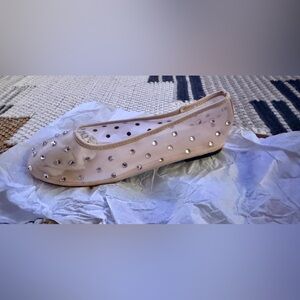 LEMONADE brand mesh “Heartful” ballet flats